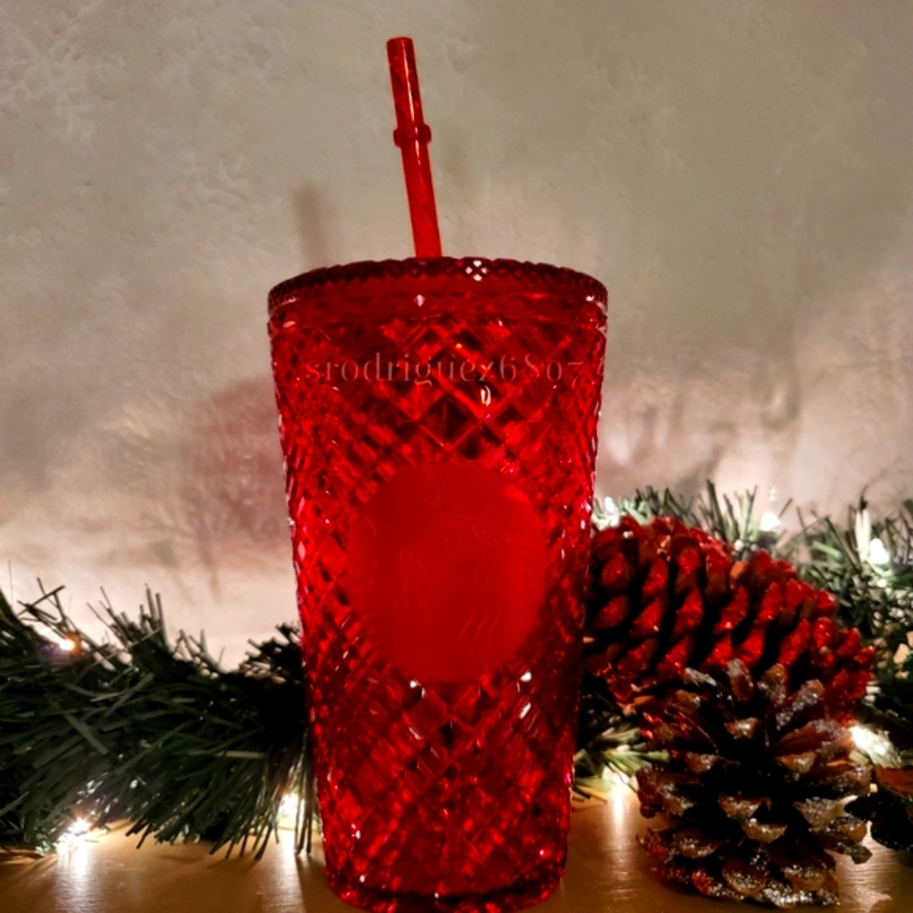 ❤️LAST ONE❤ Starbucks 2021 Red Jeweled Grande Cup